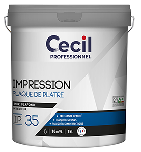 Sous-couche plaque de plâtre IP35 15L